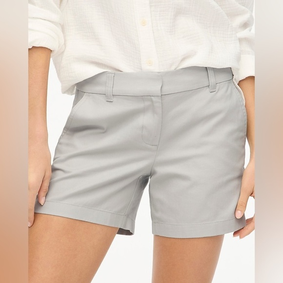 J. Crew Factory 5" classic chino short in Oyster Grey - Picture 1 of 10